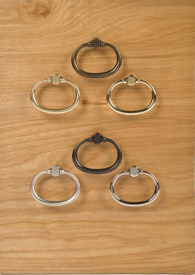 oblong oval ring pulls made of solid brass